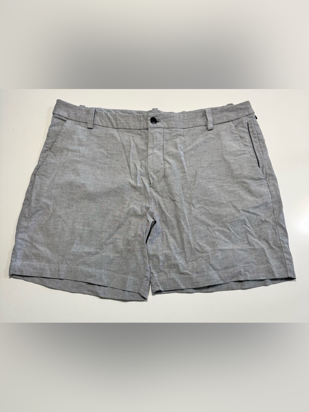 Lululemon Shorts Mens 38 Commission Short classic 6.5” Inseam Activewear Gray - Picture 1 of 11